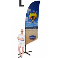 Beachflagga HAJ (L) - 390 cm